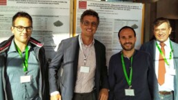 Gianluca Pizzuti, Alberto Cari, Alessandro Riccini e il team di Farina di Basalto durante il secondo workshop nazionale sui biostimolanti